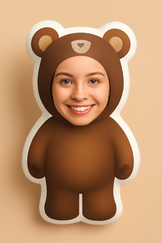 Custom Teddy Bear Plush Pillow