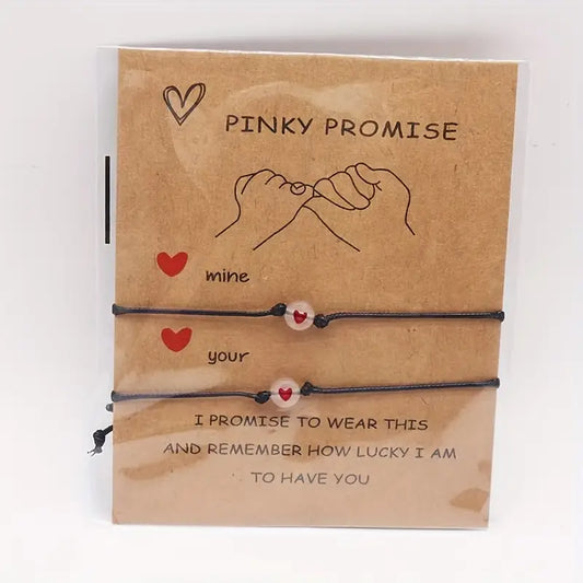 Pinky promise bracelets